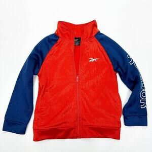 2/$30 Vintage Reebok Two-tone Running Track Athletic Jacket 3- 4/ 4T #9188